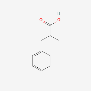 Molecular structure of 2-Benzylpropionic acid