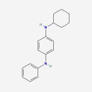 Molecular structure of N-Phenyl-N-cyclohexyl-p-phenylenediamine