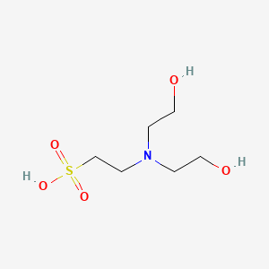 Molecular structure of N,N-Bis(2-hydroxyethyl)-2-aminoethanesulfonic acid