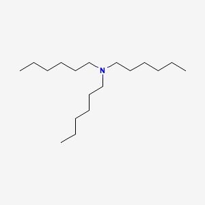 Molecular structure of Trihexylamine