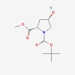 Molecular structure of N-Boc-cis-4-Hydroxy-L-proline methyl ester