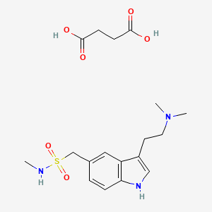Molecular structure of Sumatriptan succinate