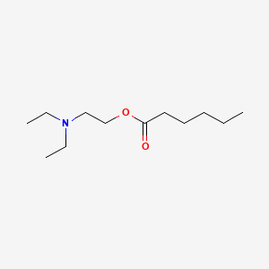 Molecular structure of 2-Diethylaminoethyl hexanoate