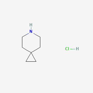 Molecular structure of 6-Azaspiro[2.5]octane hydrochloride