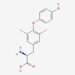 Molecular structure of 3,5-Diiodo-L-thyronine