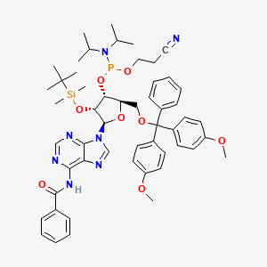Molecular structure of Bz-rA Phosphoramidite