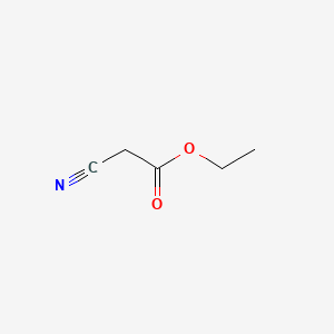 Molecular structure of Ethyl cyanoacetate