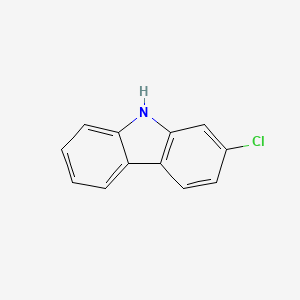 Molecular structure of 2-chloro-9H-carbazole