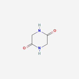 Molecular structure of 2,5-Piperazinedione