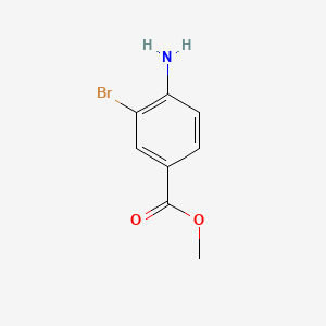 Molecular structure of Methyl 4-amino-3-bromobenzoate