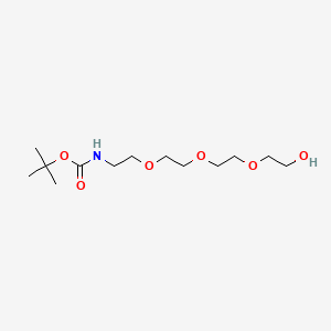 Molecular structure of tert-butyl N-(2-(2-(2-(2-hydroxyethoxy)ethoxy)ethoxy)ethyl)carbamate