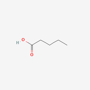 Molecular structure of Valeric acid