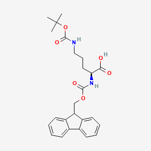 Molecular structure of Nalpha-Fmoc-Ndelta-Boc-L-ornithine