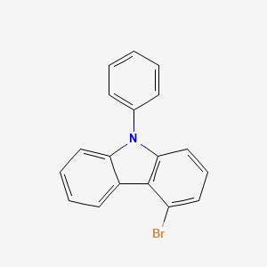 Molecular structure of 4-broMo-9-phenyl-9H-carbazole