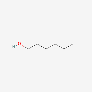 Molecular structure of Hexyl alcohol