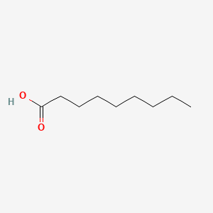 Molecular structure of Nonanoic acid
