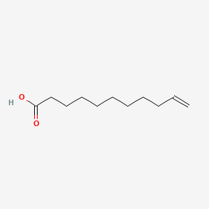 Molecular structure of Undecylenic Acid