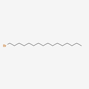 Molecular structure of 1-Bromohexadecane