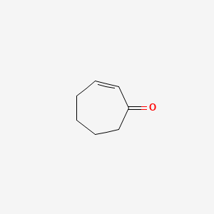 Molecular structure of 2-Cyclohepten-1-one