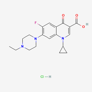 Molecular structure of Enrofloxacin hydrochloride