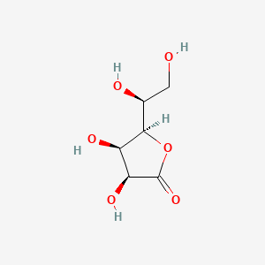 Molecular structure of L-(+)-Gulono-1,4-lactone