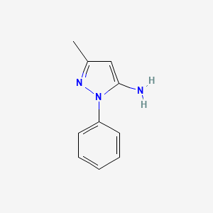 Molecular structure of 5-Amino-3-methyl-1-phenylpyrazole