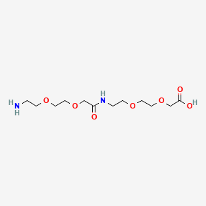 Molecular structure of 17-Amino-10-oxo-3,6,12,15-tetraoxa-9-azaheptadecanoic acid