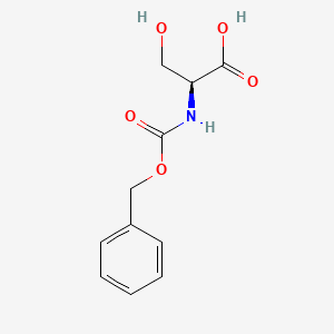Molecular structure of Benzyloxycarbonylserine