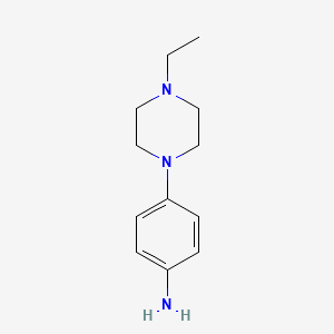 Molecular structure of 4-(4-Ethylpiperazin-1-ly)aniline