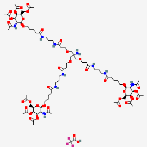 Molecular structure of Tri-GalNAc(OAc)3 TFA