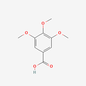 Molecular structure of 3,4,5-Trimethoxybenzoic acid