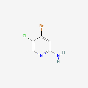Molecular structure of 2-Amino-4-bromo-5-chloropyridine