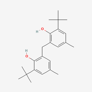 Molecular structure of 2,2-Methylenebis(6-tert-butyl-4-methylphenol)