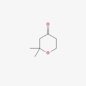Molecular structure of 2,2-Dimethyltetrahydropyran-4-one