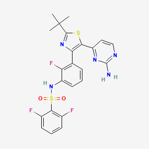 Molecular structure of Dabrafenib