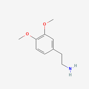 Molecular structure of 3,4-Dimethoxyphenethylamine