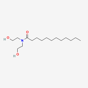 Molecular structure of N,N-Bis(2-hydroxyethyl)dodecanamide