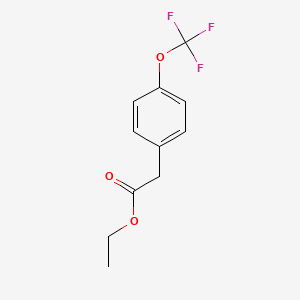 Molecular structure of 4-(trifluoromethoxy)-Benzeneacetic acid ethyl ester