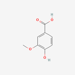 Molecular structure of Vanillic acid