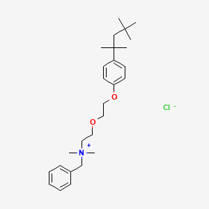 Molecular structure of Benzethonium Chloride Analytical Titrant