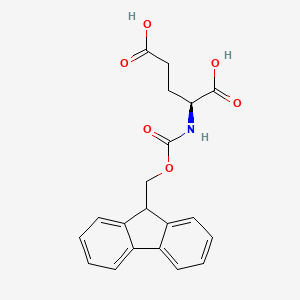 Molecular structure of Fmoc-L-glutamic acid