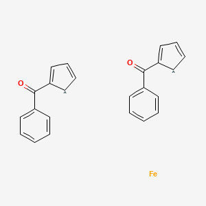 Molecular structure of 1,1-Dibenzoylferrocene