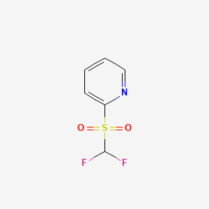 Molecular structure of 2-Difluoromethanesulfonylpyridine