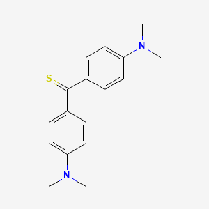 Molecular structure of 4,4-Bis(dimethylamino)thiobenzophenone