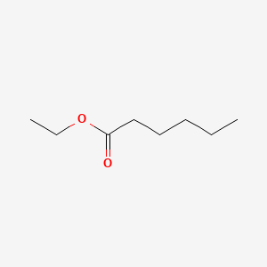 Molecular structure of Ethyl caproate