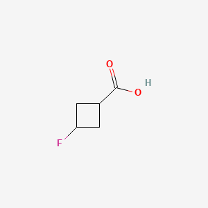 Molecular structure of trans-3-fluorocyclobutane-1-carboxylic acid