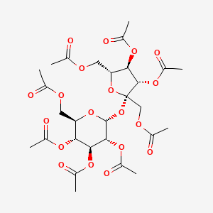 Molecular structure of Sucrose octaacetate