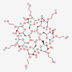 Molecular structure of beta-Cyclodextrin, 2-hydroxyethyl ethers
