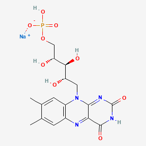Molecular structure of Riboflavin-5-phosphate sodium