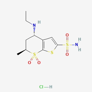 Molecular structure of Dorzolomide hydrochloride